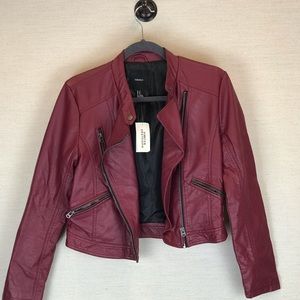Forever 21 faux leather moto jacket